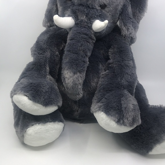 Animal Alley Stuffed Animal Grey Elephant Toys R Us 20” Long Plush - Picture 3 of 5